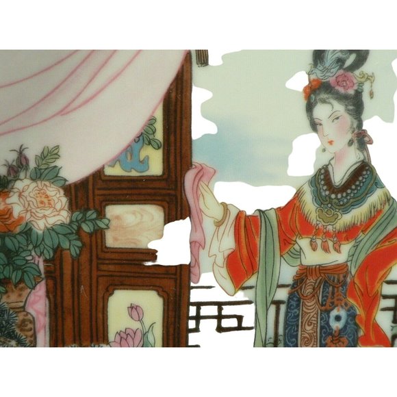 Plate Red Mansion Imperial Jingdezhen Porcelain Limited Collectible mark date - Picture 6 of 12